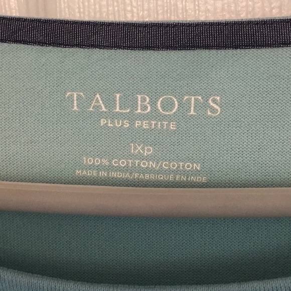 Talbots Ladies L/S Embroidered Tee. Plus Petite 1X - Picture 3 of 3